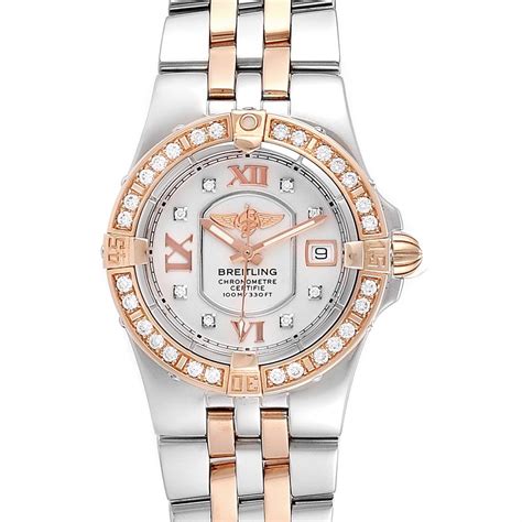 rose gold breitling women watches